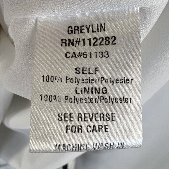 Greylin White Emma Ruffled Wrap Dress - Picture 13 of 14